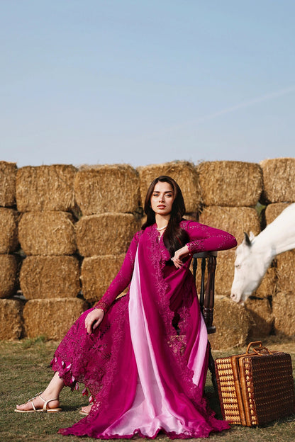 Azure | Luxury Lawn 26 | Barbella - Dress - available at Maria Faisal in UK and USA.