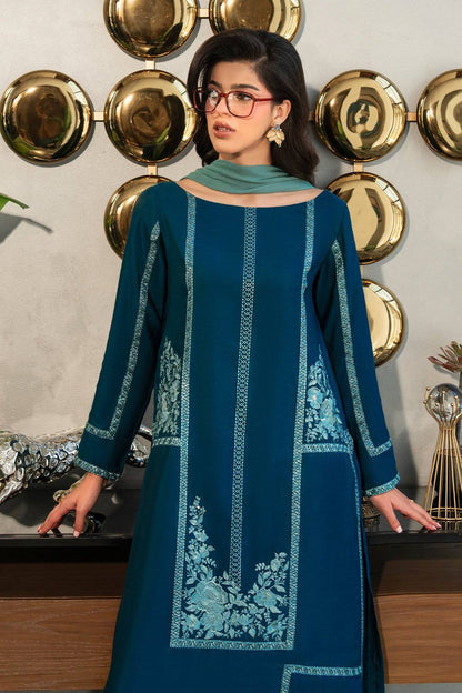 Fahad Hussayn | Lawn Banger | Midnight Teal by Maria Faisal - Registered Vendor of : Erum Khan - type : Ladies Clothes - 100% original wedding dresses