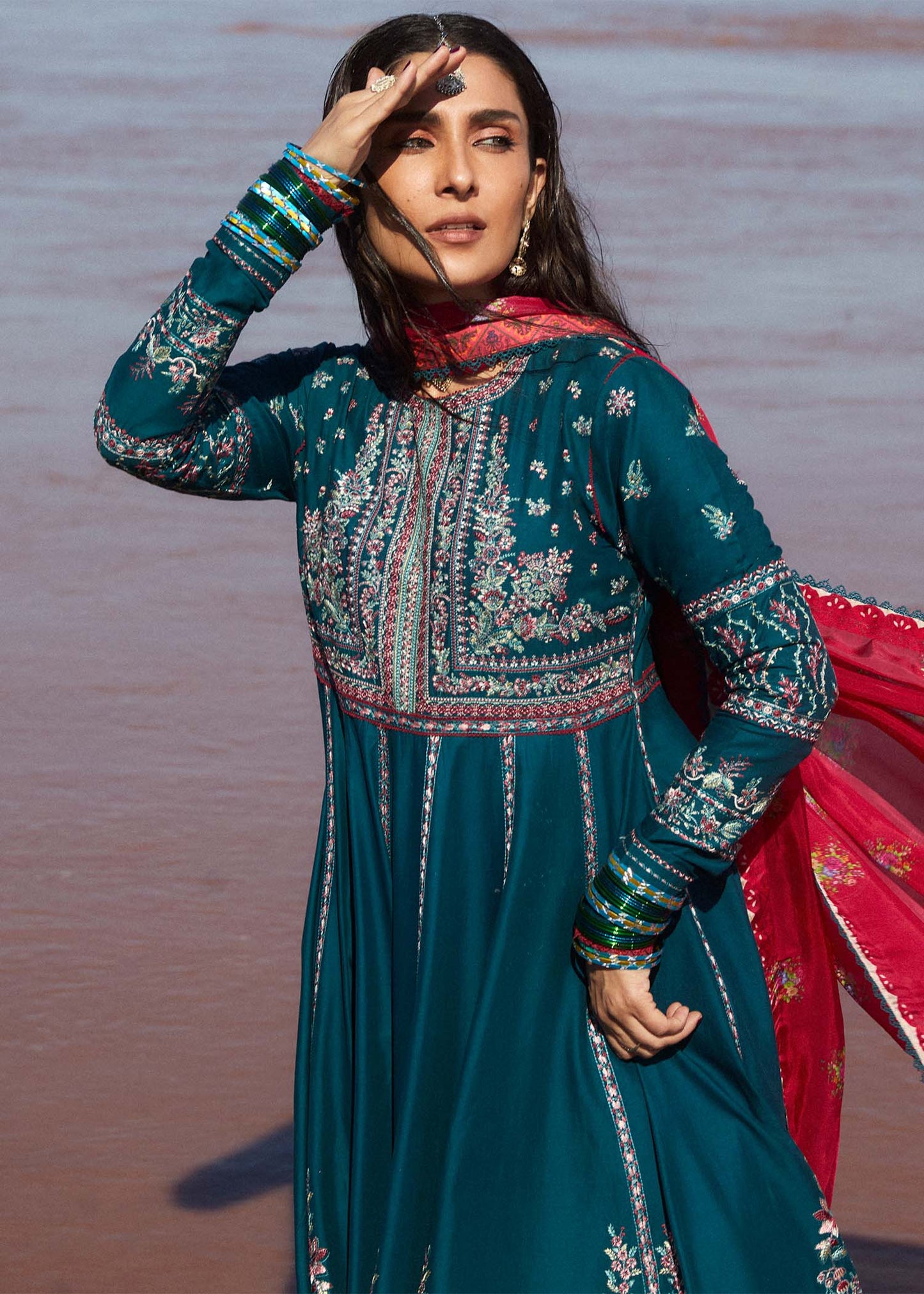 Hussain Rehar | Surkh Eid Pret’25 | Zarqash by Maria Faisal - Registered Vendor of : Hussain Rehar - type : Ladies Clothes - 100% original wedding dresses