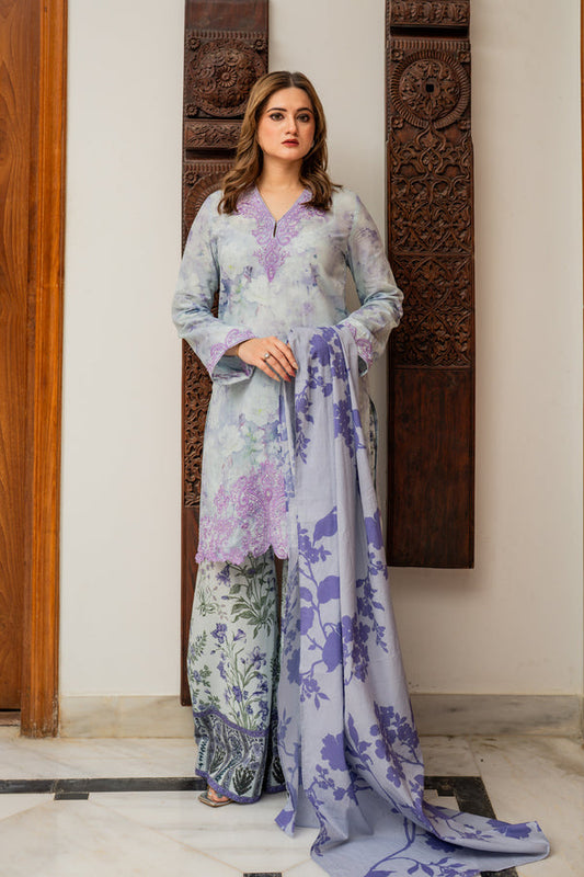 Shamaeel Ansari | Nazaakat Pret | Lilac Bloom - Formal Dress - available at Maria Faisal in UK and USA.