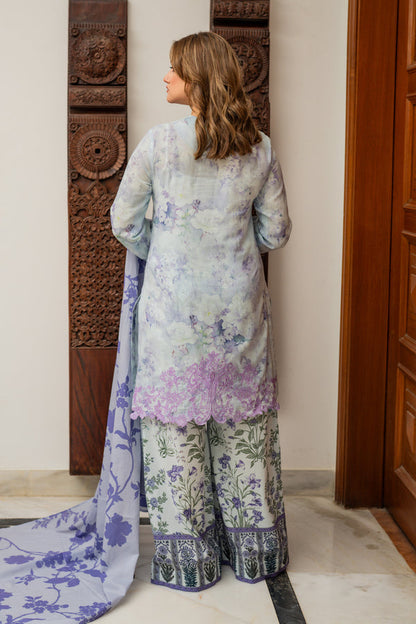Shamaeel Ansari | Nazaakat Pret | Lilac Bloom - Formal Dress - available at Maria Faisal in UK and USA.