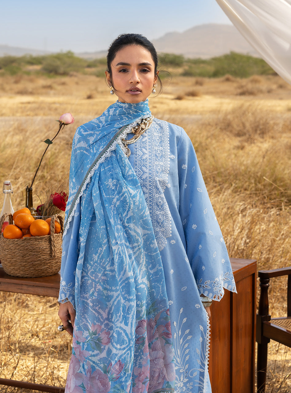 Zainab Chottani | Spring Summer Lawn 26 | Azule 05 - Luxury Dress - available at Maria Faisal in UK and USA.