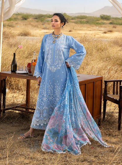 Zainab Chottani | Spring Summer Lawn 26 | Azule 05 - Luxury Dress - available at Maria Faisal in UK and USA.