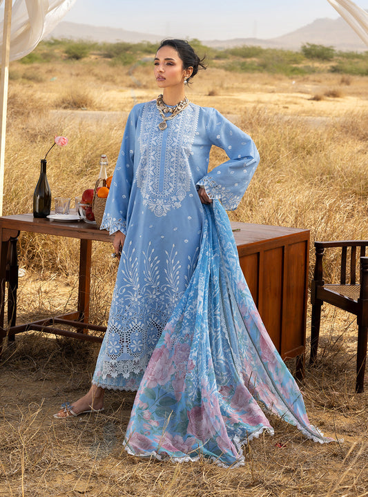 Zainab Chottani | Spring Summer Lawn 26 | Azule 05 - Luxury Dress - available at Maria Faisal in UK and USA.