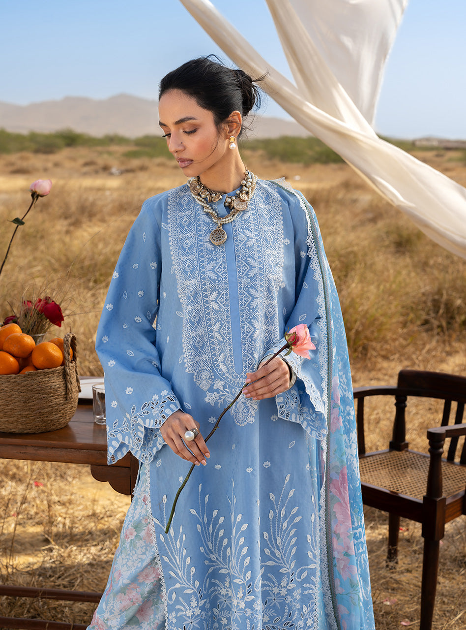 Zainab Chottani | Spring Summer Lawn 26 | Azule 05 - Luxury Dress - available at Maria Faisal in UK and USA.