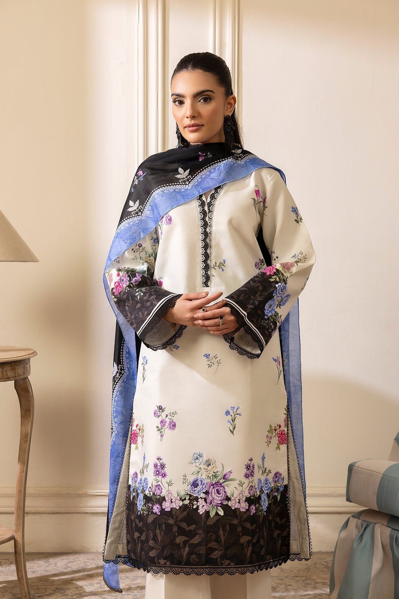 Rajbari | Nissa Exclusive Summer Prints | 06 - Casual Dress - available at Maria Faisal in UK and USA.