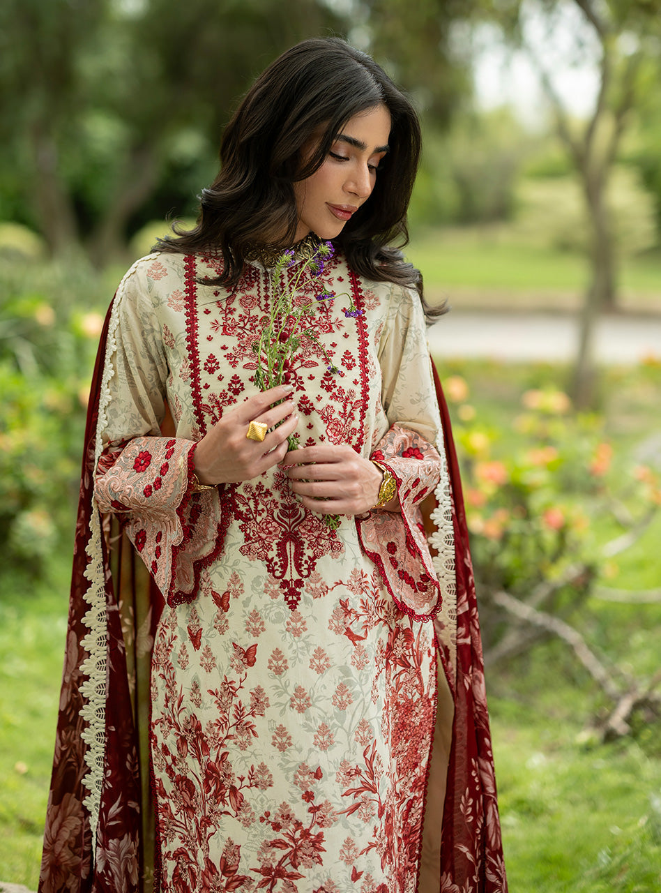 Zainab Chottani | Luxe Lawn 26 |Laine - 16 - Luxury Dress - available at Maria Faisal in UK and USA.