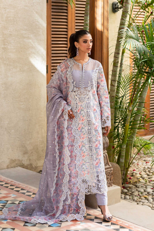 Akbar Aslam | Elaria Ready to Wear Lawn 26 | Linea - Dress - available at Maria Faisal in UK and USA.