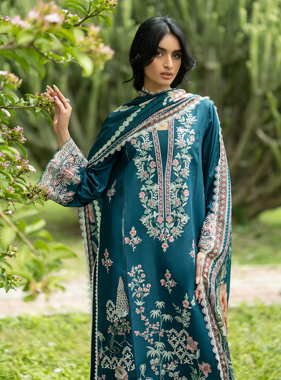 Zainab Chottani | Luxe Lawn 26 | Faye - 01 - Luxury Dress - available at Maria Faisal in UK and USA.