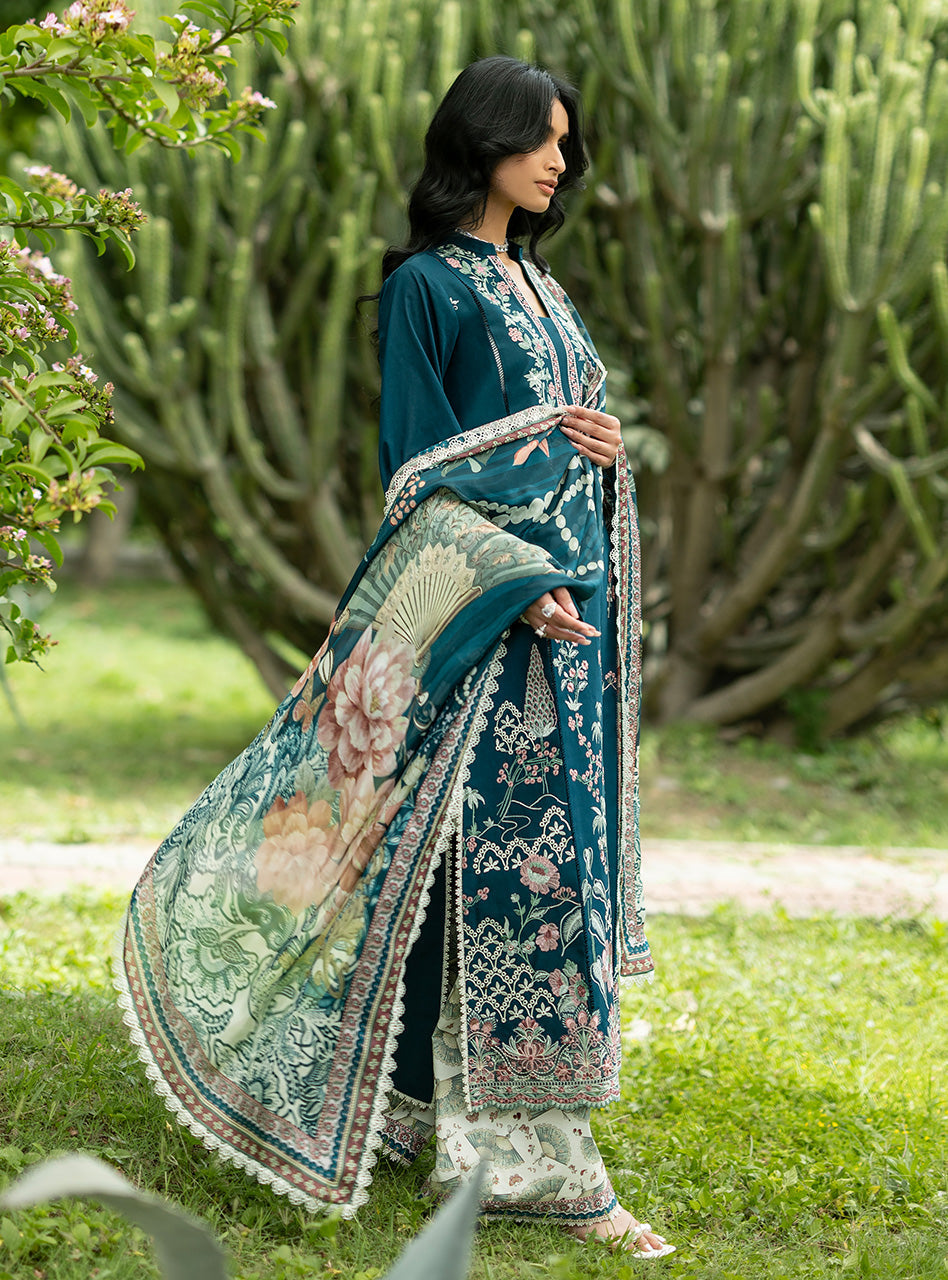 Zainab Chottani | Luxe Lawn 26 | Faye - 01 - Luxury Dress - available at Maria Faisal in UK and USA.