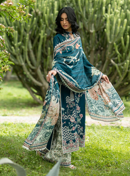 Zainab Chottani | Luxe Lawn 26 | Faye - 01 - Luxury Dress - available at Maria Faisal in UK and USA.