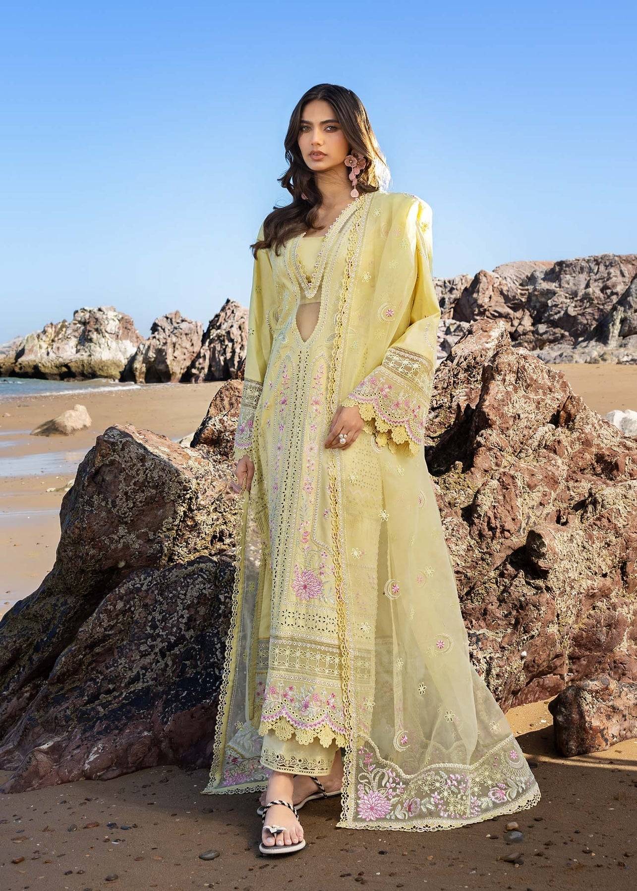 Akbar Aslam | Mare Lawn Edit 25 | Solara by Maria Faisal - Registered Vendor of : Akbar Aslam - type : Ladies Clothes - 100% original wedding dresses