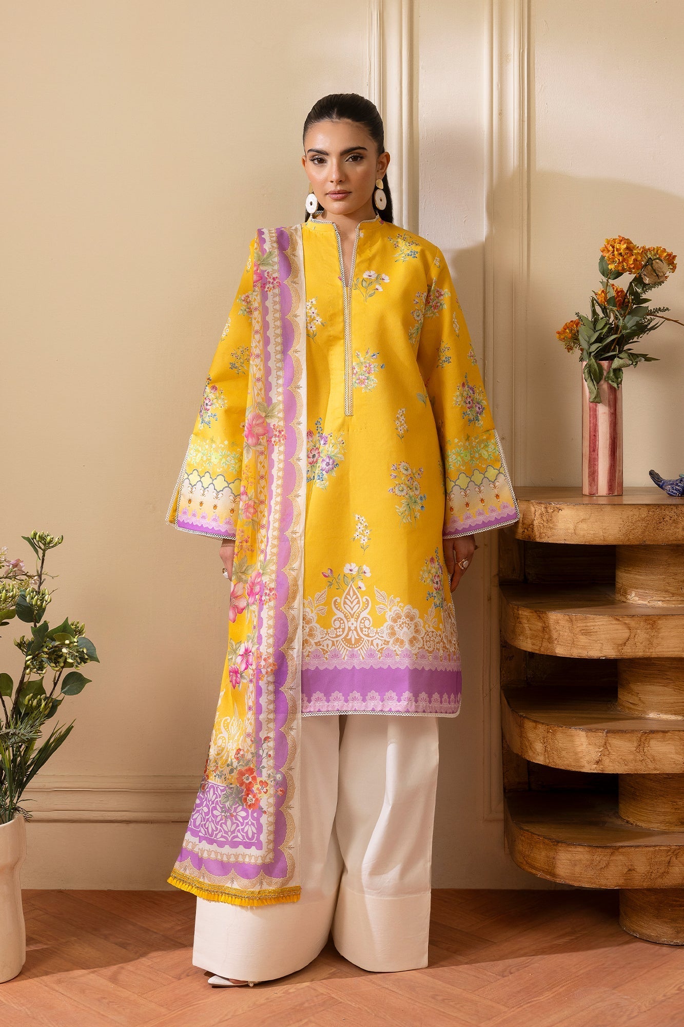 Rajbari | Nissa Exclusive Summer Prints | 01 - Casual Dress - available at Maria Faisal in UK and USA.