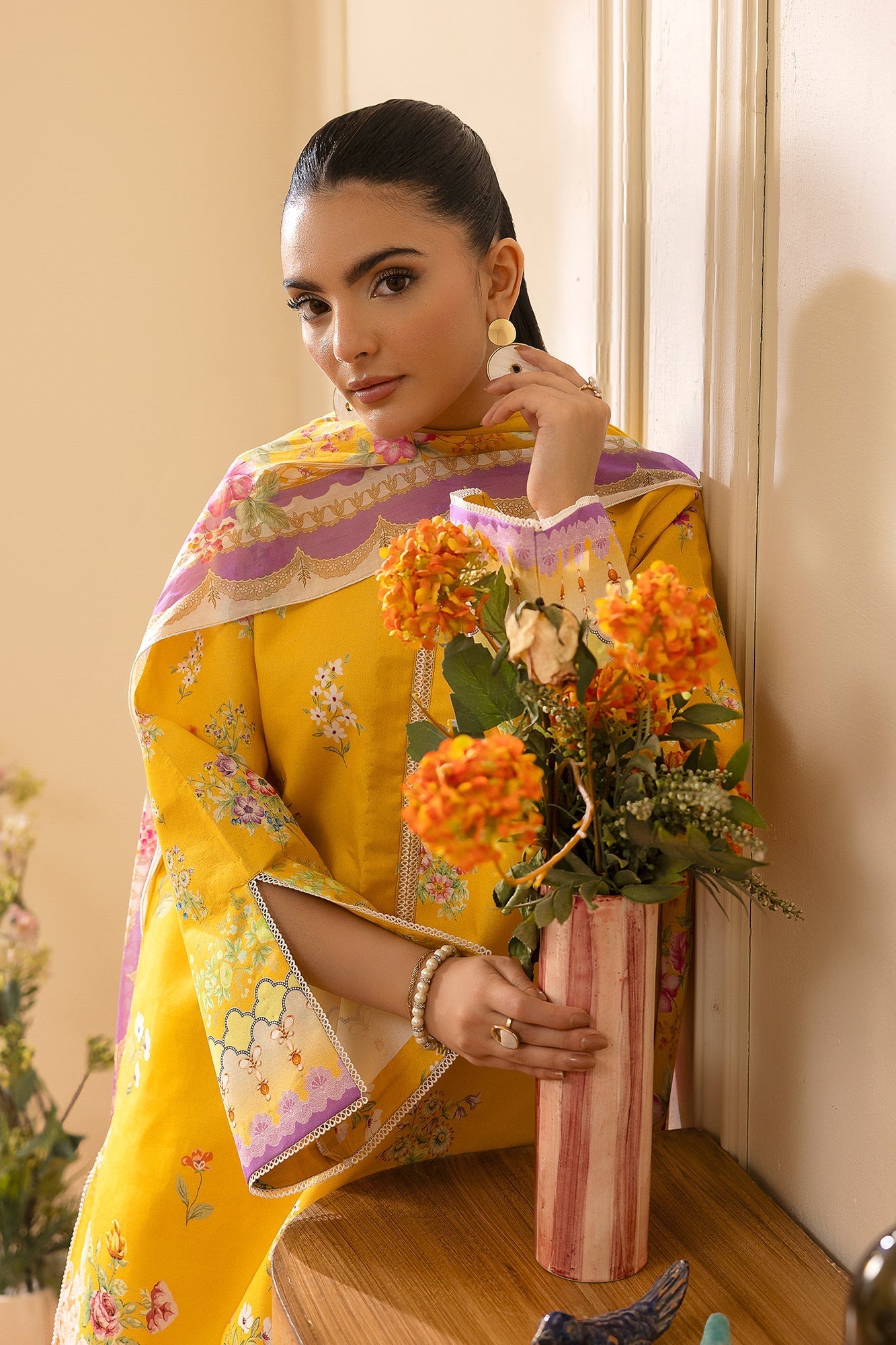 Rajbari | Nissa Exclusive Summer Prints | 01 - Casual Dress - available at Maria Faisal in UK and USA.