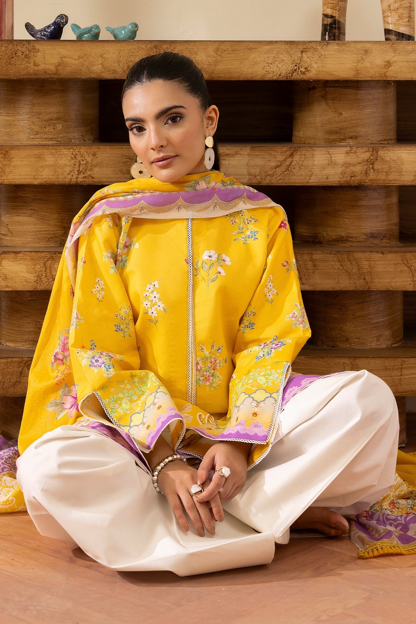 Rajbari | Nissa Exclusive Summer Prints | 01 - Casual Dress - available at Maria Faisal in UK and USA.