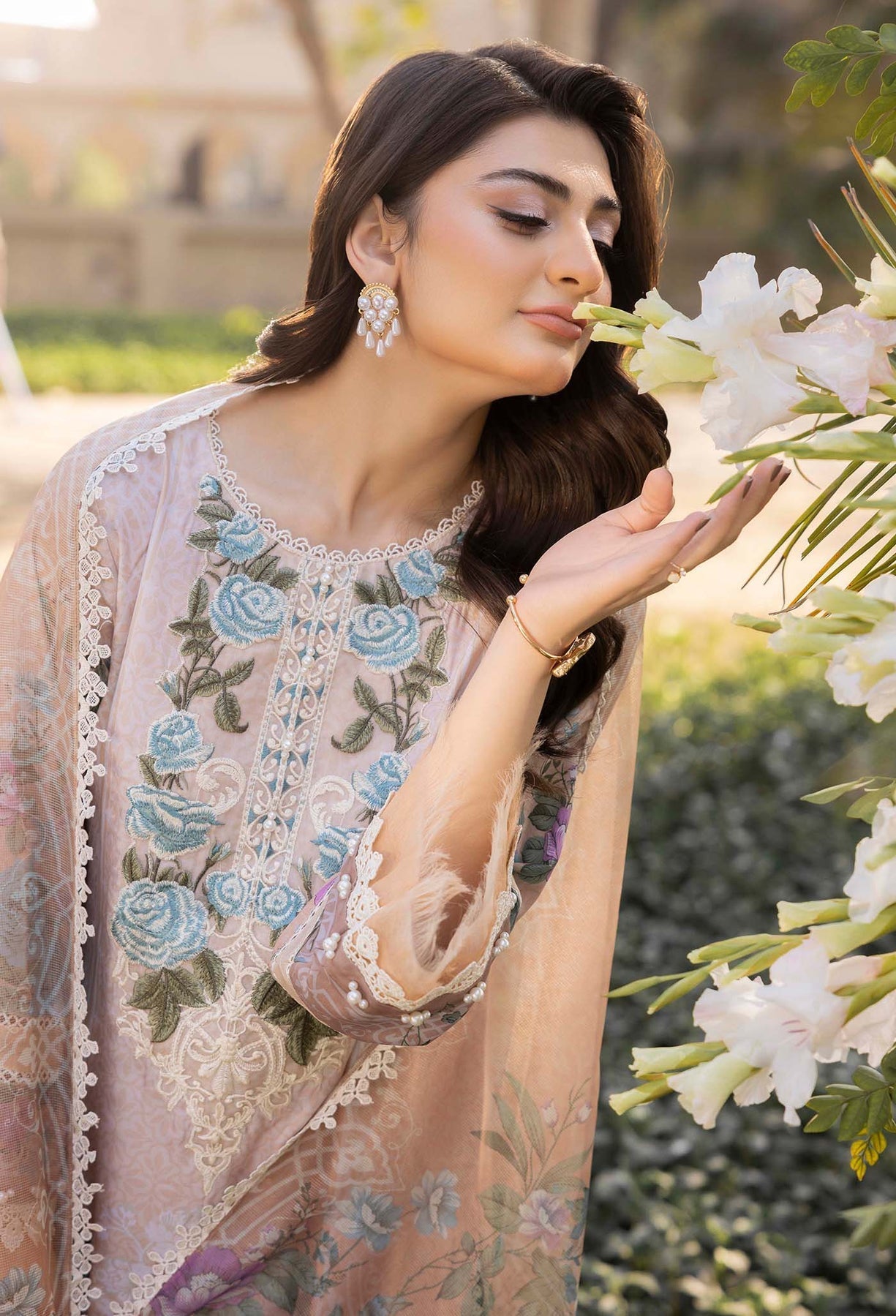 Adans Libas | Morzine Lawn 25 | MORZINE 07002 - Designer Dress with Intricate embroidery and embellishments. Shop elegent wedding dress at Maria Faisal.