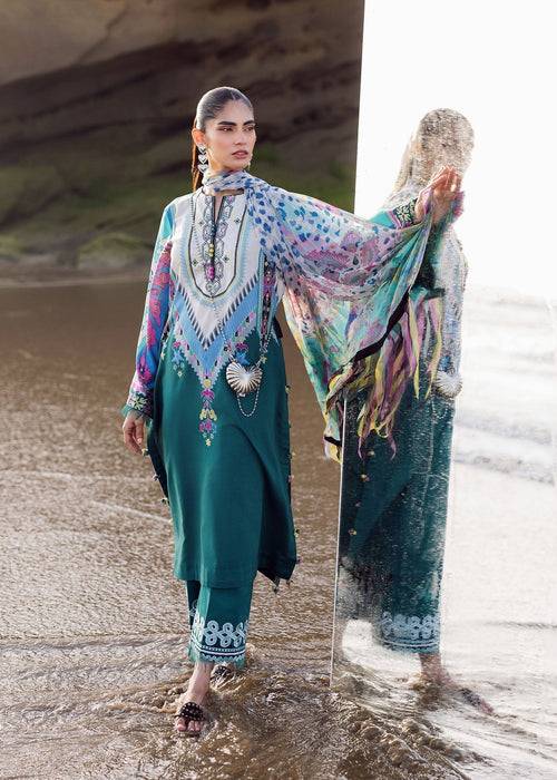 Sadaf Fawad Khan | Siraa Lawn 25 | Surf Gypsy by Maria Faisal - Registered Vendor of : Sadaf Fawad Khan - type : Ladies Clothes - 100% original wedding dresses