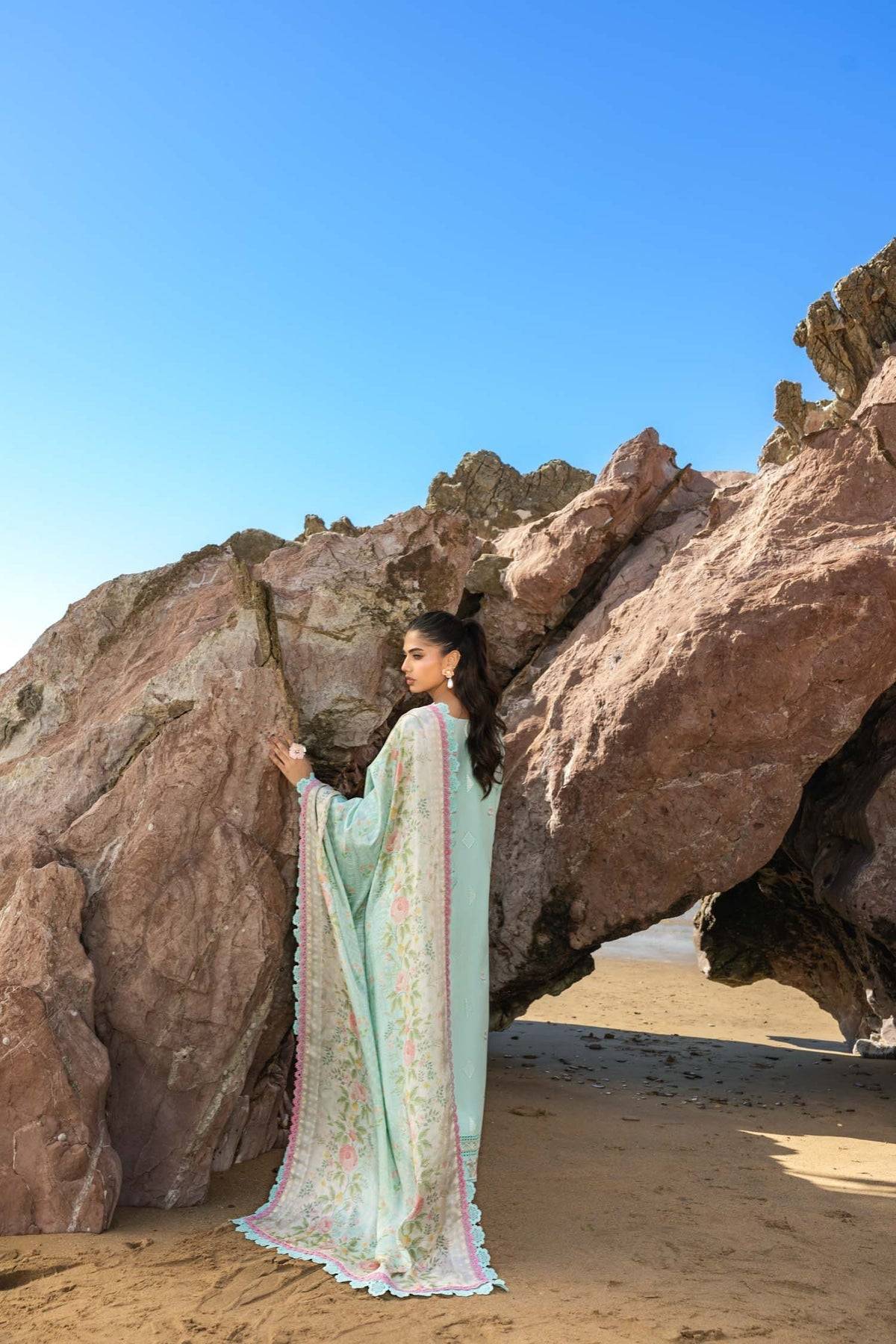 Akbar Aslam | Mare Lawn Edit 25 | Rivora by Maria Faisal - Registered Vendor of : Akbar Aslam - type : Ladies Clothes - 100% original wedding dresses