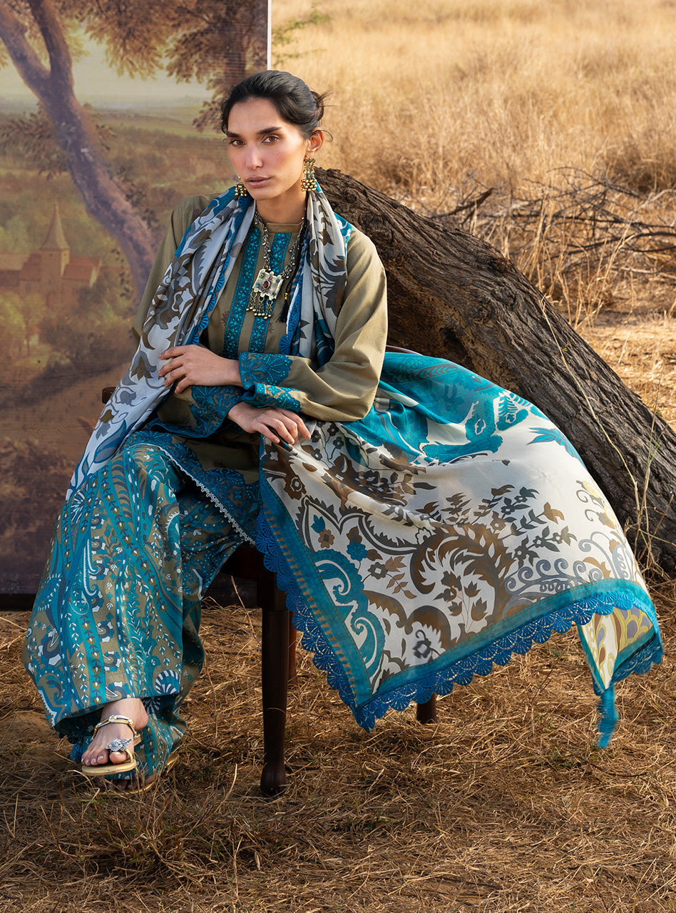 Zainab Chottani | Spring Summer Lawn 26 | Saphira - Luxury Dress - available at Maria Faisal in UK and USA.