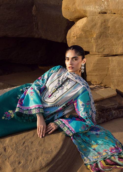 Sadaf Fawad Khan | Siraa Lawn 25 | Surf Gypsy by Maria Faisal - Registered Vendor of : Sadaf Fawad Khan - type : Ladies Clothes - 100% original wedding dresses