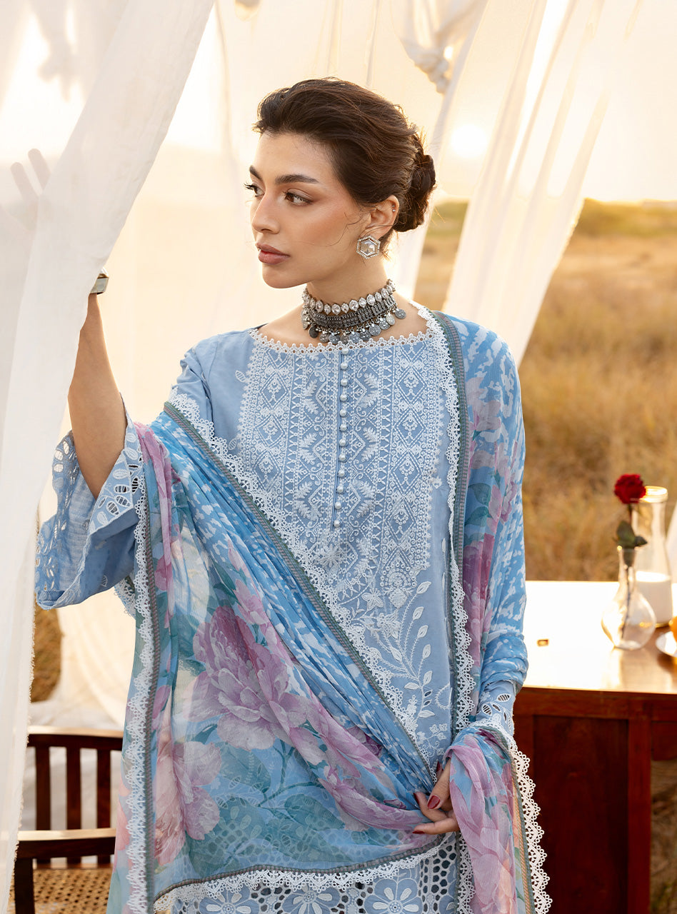 Zainab Chottani | Spring Summer Lawn 26 | Azule 05 - Luxury Dress - available at Maria Faisal in UK and USA.