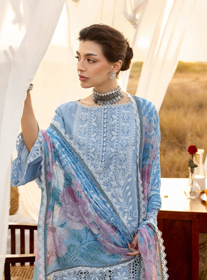 Zainab Chottani | Spring Summer Lawn 26 | Azule 05 - Luxury Dress - available at Maria Faisal in UK and USA.