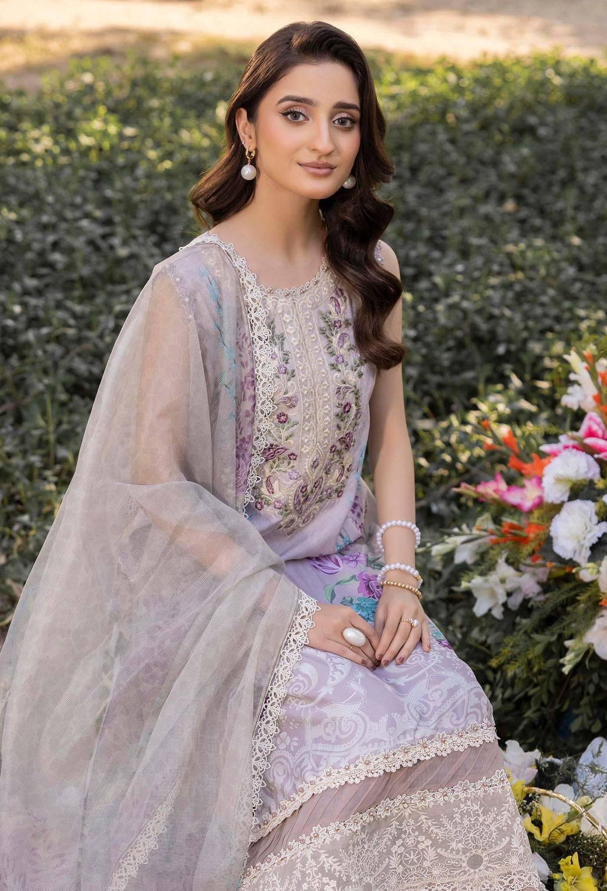 Adans Libas | Morzine Lawn 25 | MORZINE 07004 by Maria Faisal - Registered Vendor of : Adans Libas - type : Ladies Clothes - 100% original wedding dresses