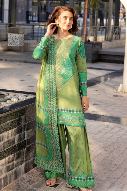 Charizma | Infinity Lawn | 3-PC UNSTITCHED EMBROIDERED LAWN COLLECTION IN6-02 - Luxury Dress - available at Maria Faisal in UK and USA.