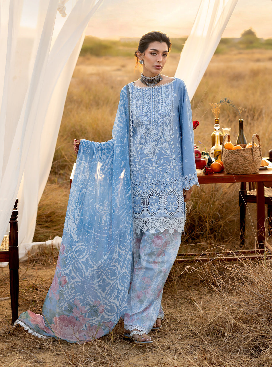 Zainab Chottani | Spring Summer Lawn 26 | Azule 05 - Luxury Dress - available at Maria Faisal in UK and USA.