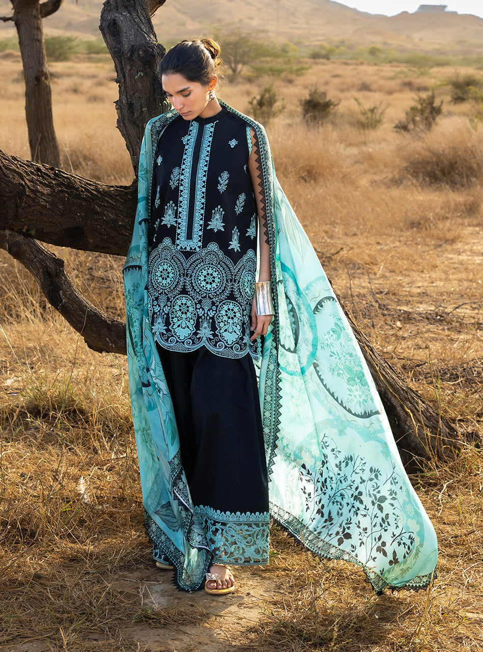 Zainab Chottani | Spring Summer Lawn 26 | Silva - Luxury Dress - available at Maria Faisal in UK and USA.