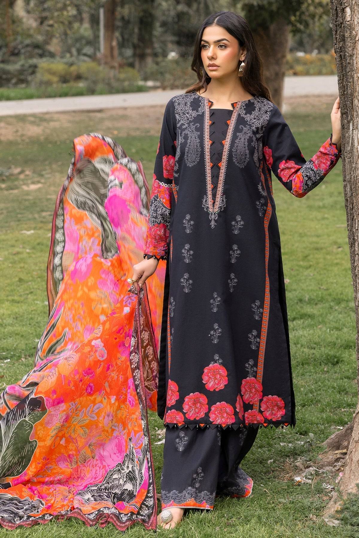 Charizma | C prints Lawn | CP5-18 by Maria Faisal - Registered Vendor of : Charizma - type : Ladies Clothes - 100% original wedding dresses