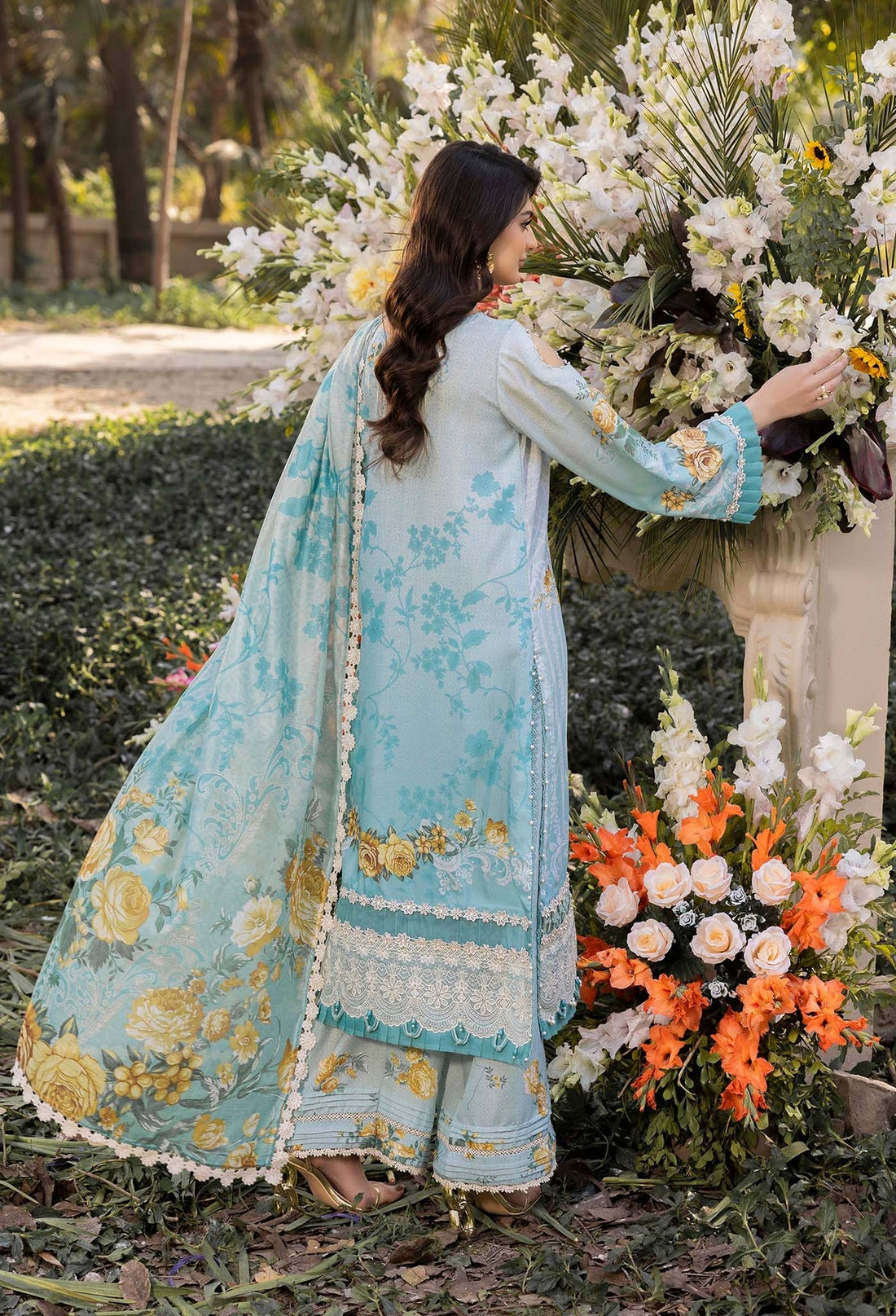 Adans Libas | Morzine Lawn 25 | MORZINE 07005 - Designer Dress with Intricate embroidery and embellishments. Shop elegent wedding dress at Maria Faisal.