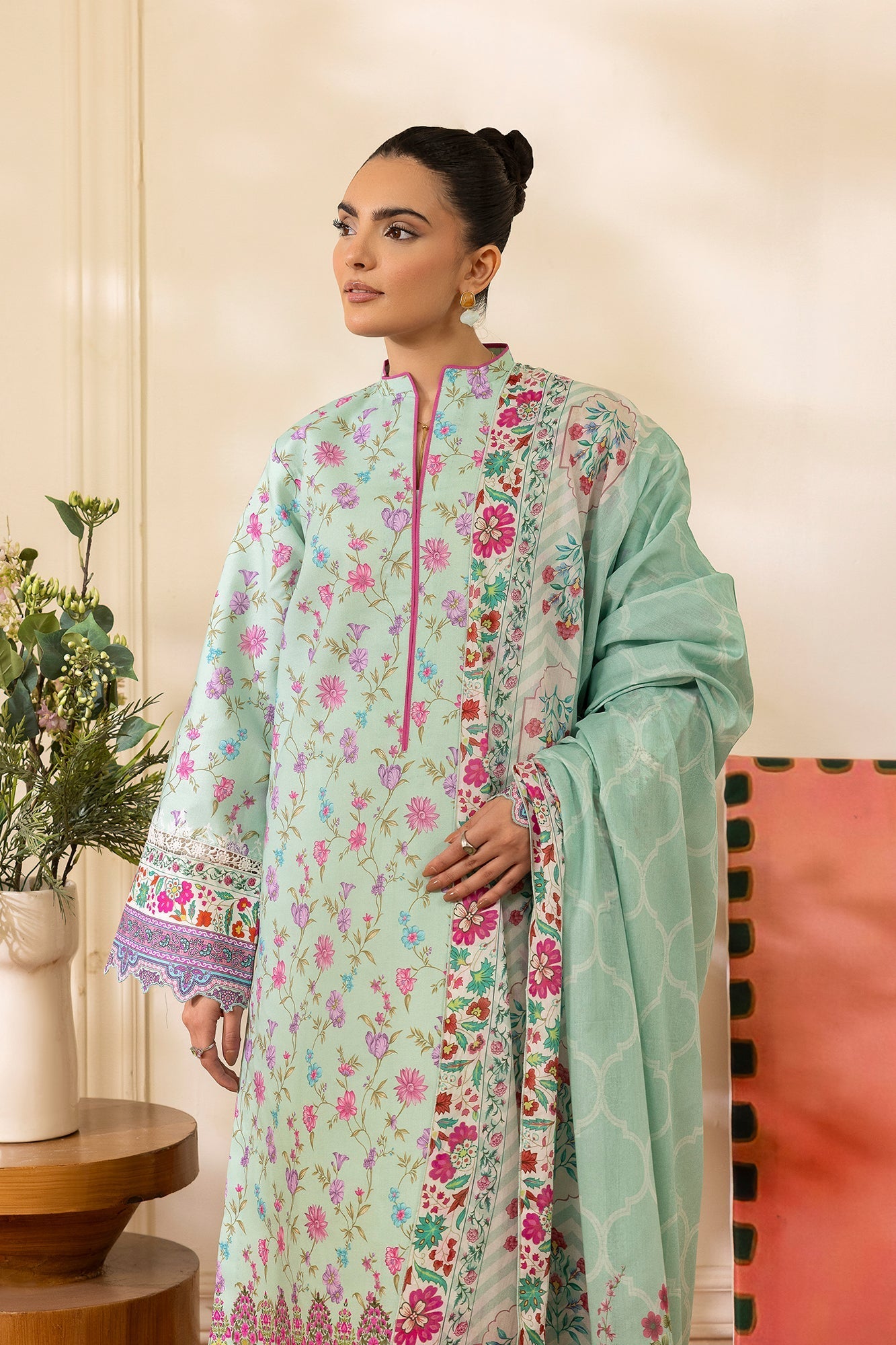 Rajbari | Nissa Exclusive Summer Prints | 09 - Casual Dress - available at Maria Faisal in UK and USA.