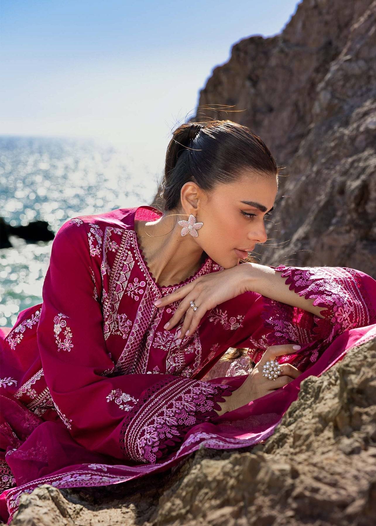 Akbar Aslam | Mare Lawn Edit 25 | Nirvana by Maria Faisal - Registered Vendor of : Akbar Aslam - type : Ladies Clothes - 100% original wedding dresses