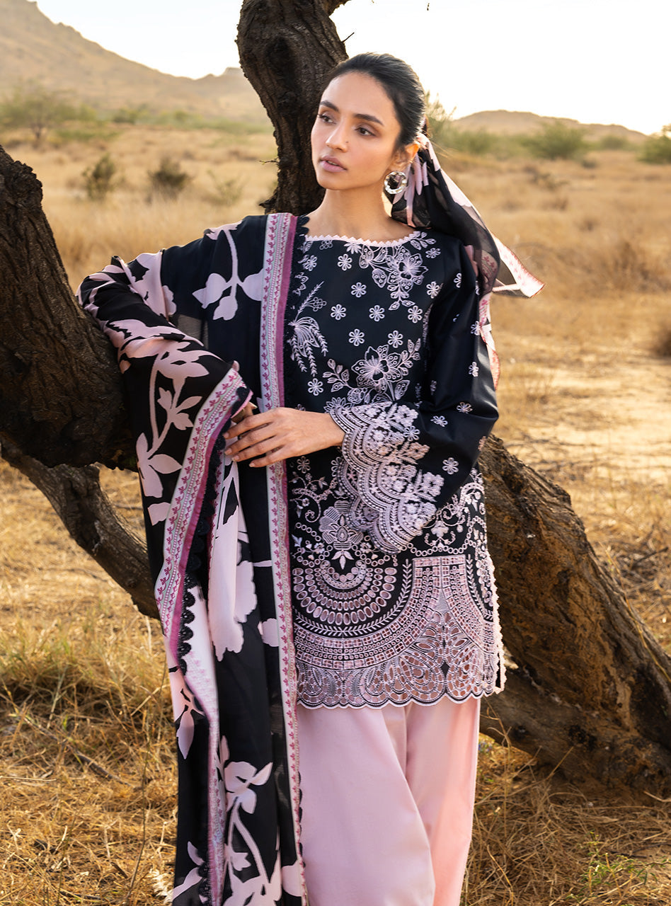 Zainab Chottani | Spring Summer Lawn 26 | Lyara 09 - Luxury Dress - available at Maria Faisal in UK and USA.