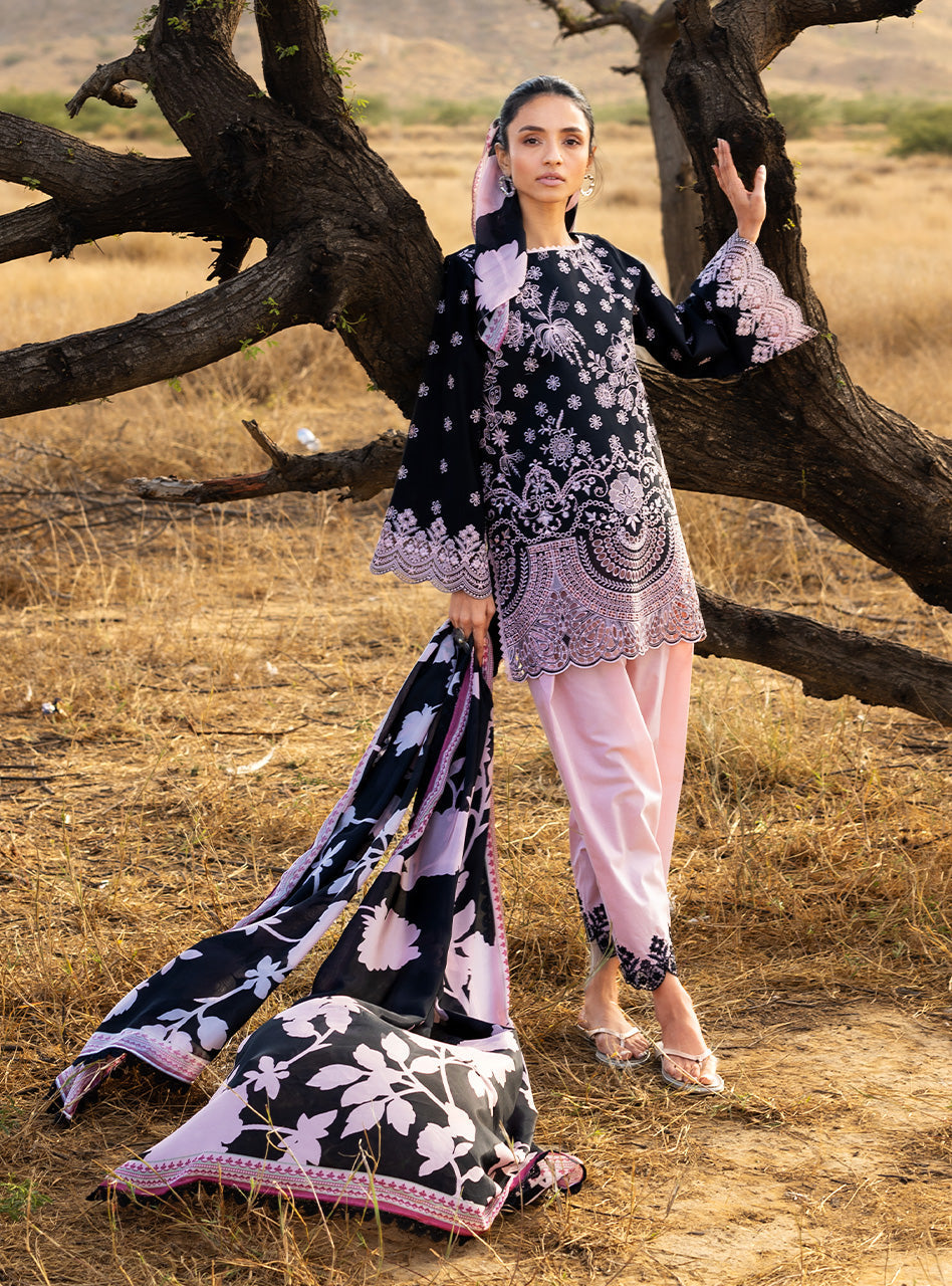 Zainab Chottani | Spring Summer Lawn 26 | Lyara 09 - Luxury Dress - available at Maria Faisal in UK and USA.