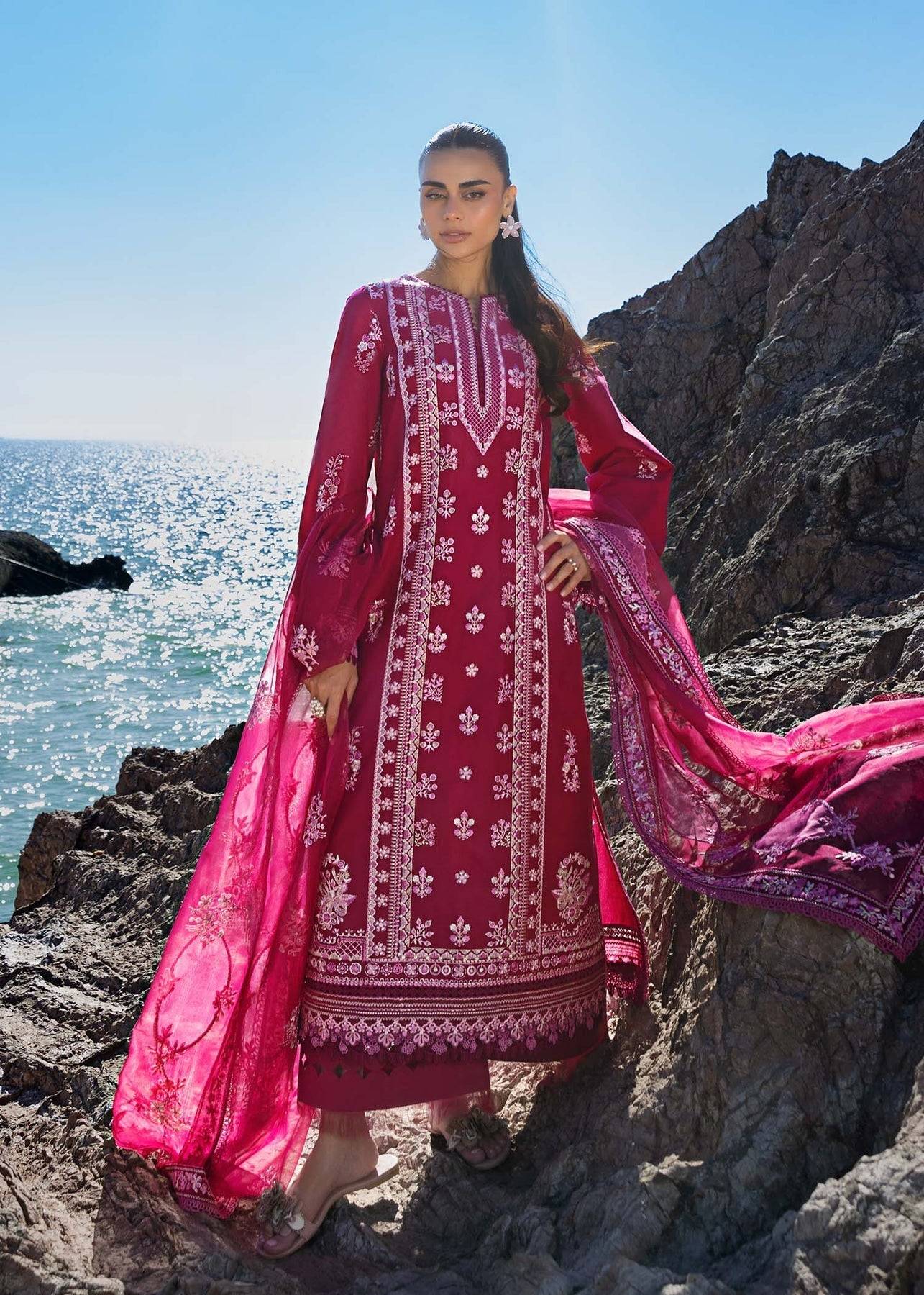 Akbar Aslam | Mare Lawn Edit 25 | Nirvana by Maria Faisal - Registered Vendor of : Akbar Aslam - type : Ladies Clothes - 100% original wedding dresses