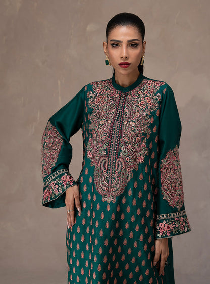 Zainab Chottani | Eid Edit 26 | Emerald Muse - Luxury Dress - available at Maria Faisal in UK and USA.