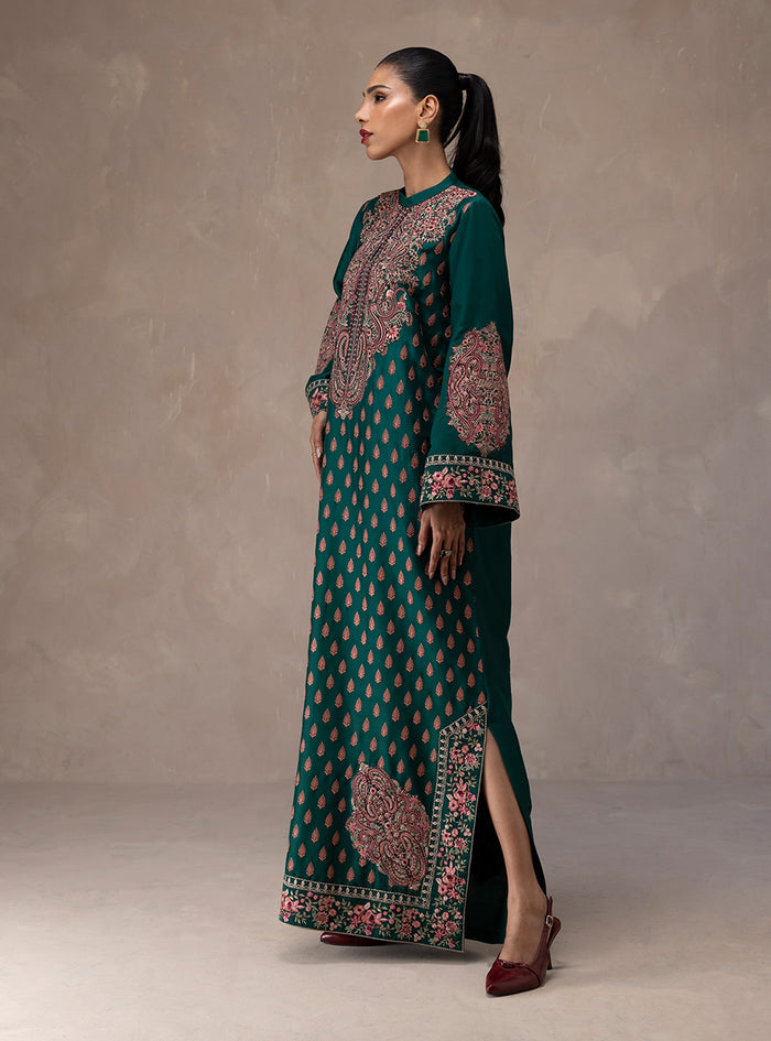 Zainab Chottani | Eid Edit 26 | Emerald Muse - Luxury Dress - available at Maria Faisal in UK and USA.