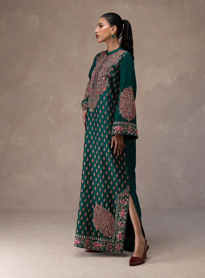 Zainab Chottani | Eid Edit 26 | Emerald Muse - Dress - available at Maria Faisal in UK and USA.