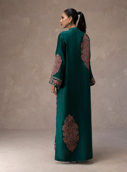 Zainab Chottani | Eid Edit 26 | Emerald Muse - Luxury Dress - available at Maria Faisal in UK and USA.