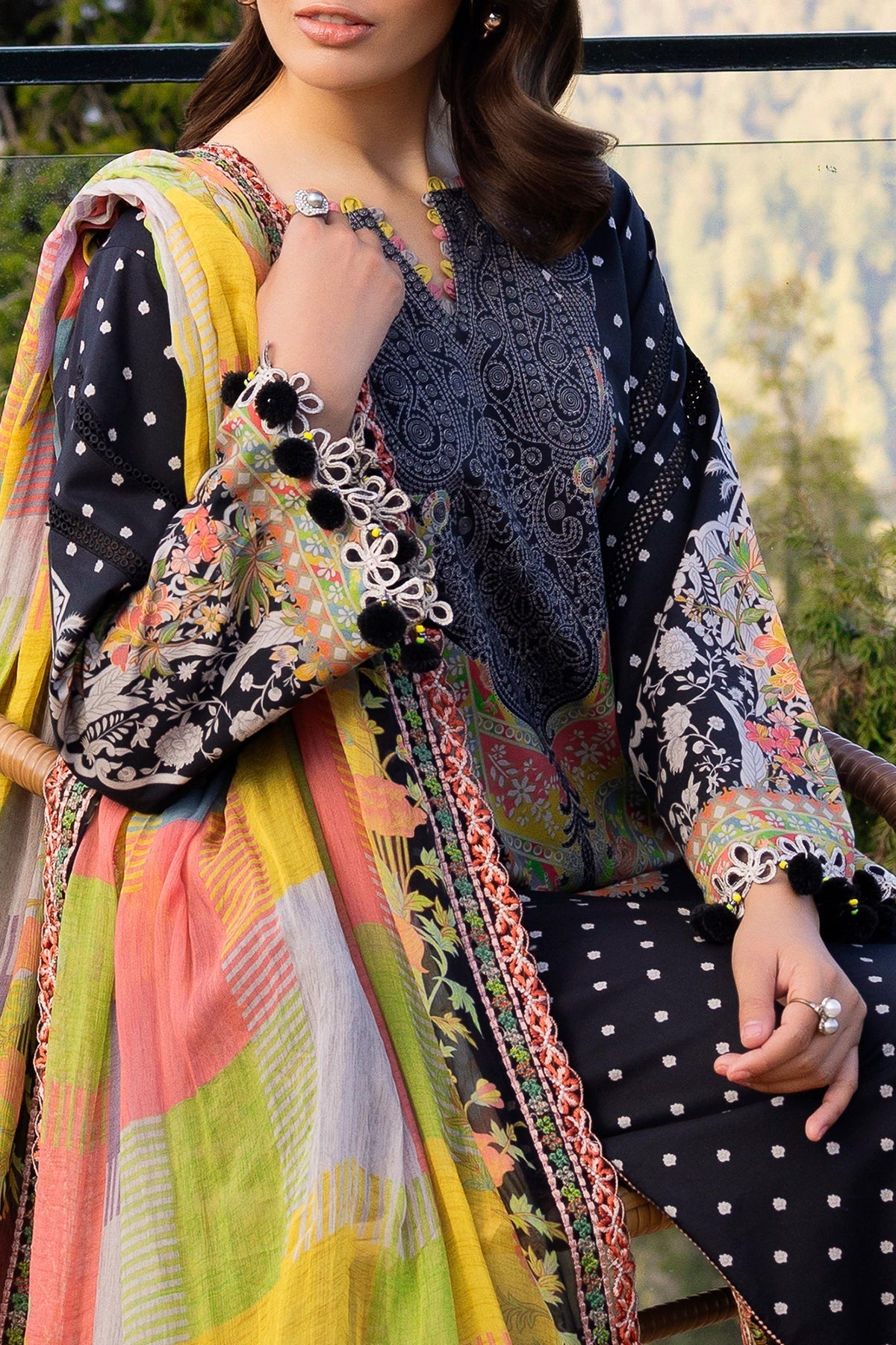 Charizma | Rang e Bahar | VOL 02 CRB6-15 - Luxury Dress - available at Maria Faisal in UK and USA.