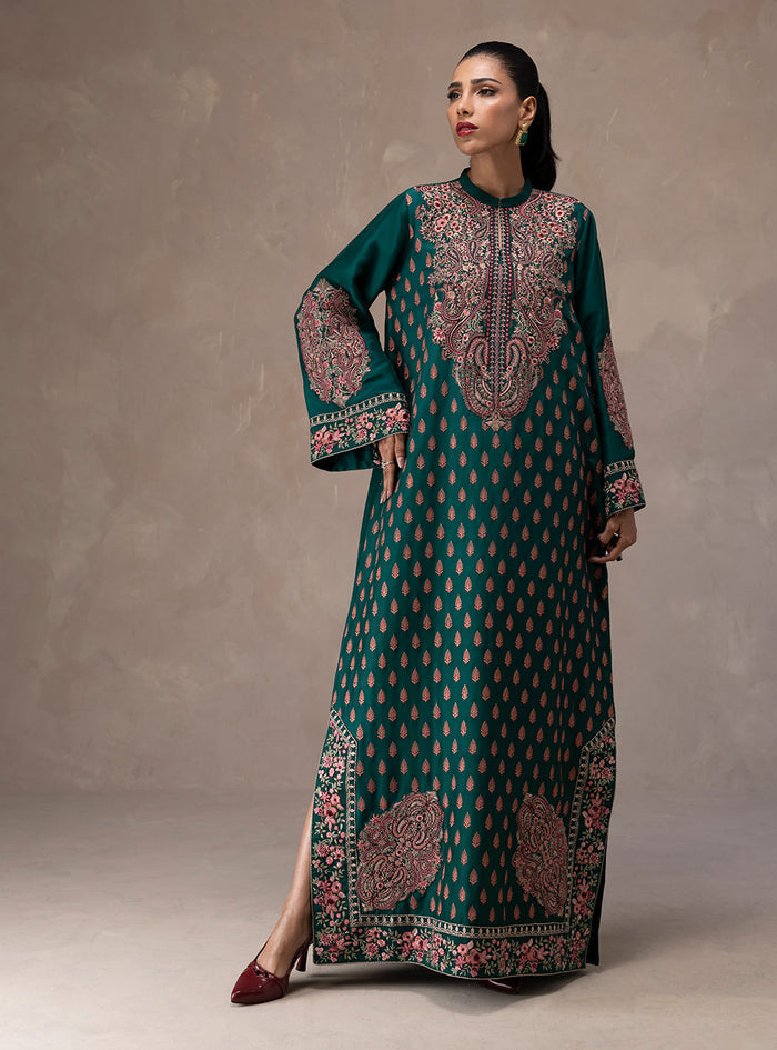 Zainab Chottani | Eid Edit 26 | Emerald Muse - Luxury Dress - available at Maria Faisal in UK and USA.