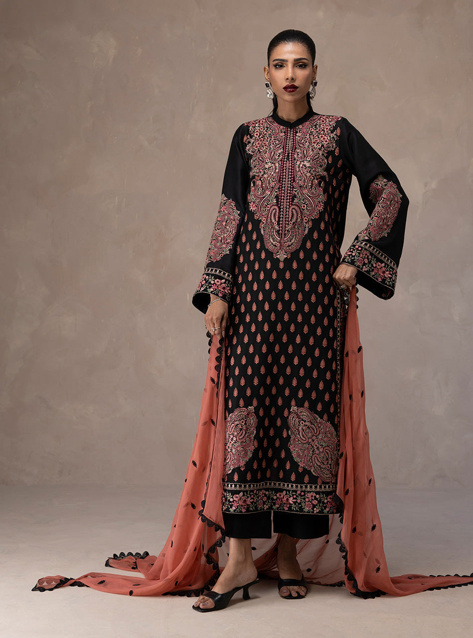 Zainab Chottani | Eid Edit 26 | Imperial Rose - Dress - available at Maria Faisal in UK and USA.