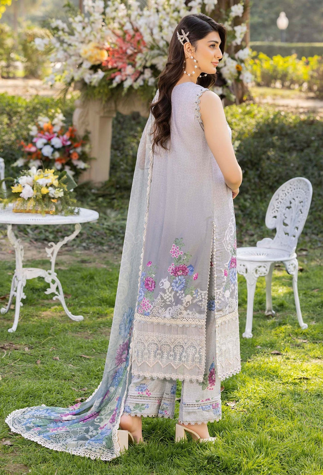Adans Libas | Morzine Lawn 25 | MORZINE 07008 - Designer Dress with Intricate embroidery and embellishments. Shop elegent wedding dress at Maria Faisal.