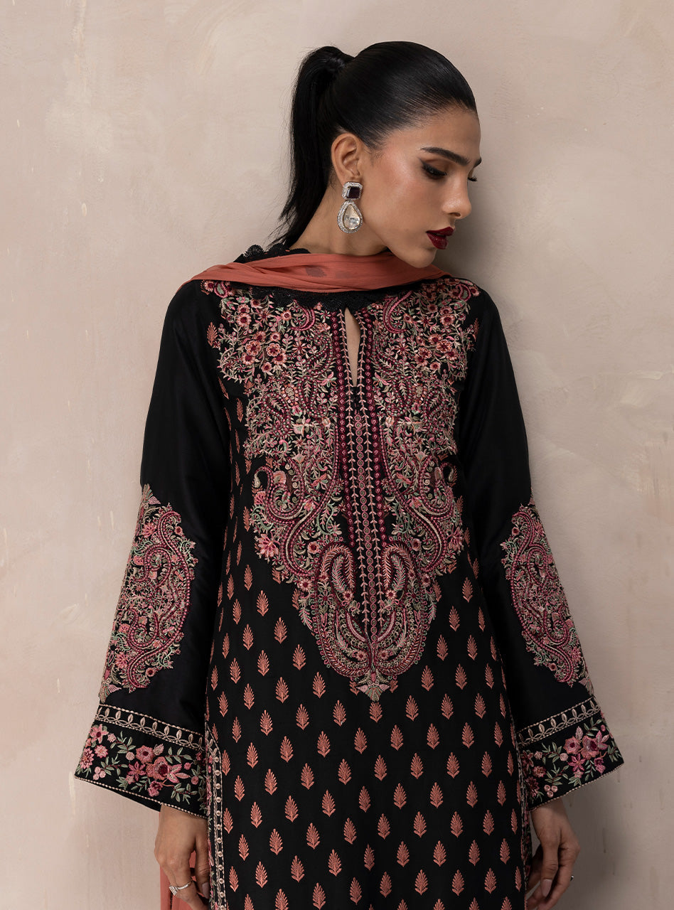 Zainab Chottani | Eid Edit 26 | Imperial Rose - Dress - available at Maria Faisal in UK and USA.