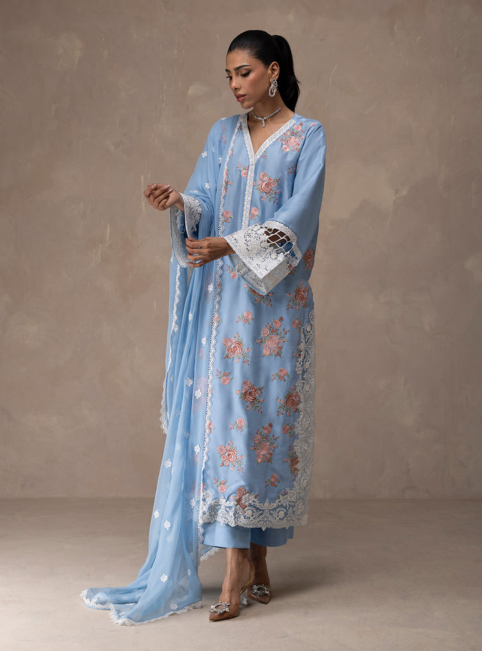 Zainab Chottani | Eid Edit 26 | Ice Flora - Luxury Dress - available at Maria Faisal in UK and USA.
