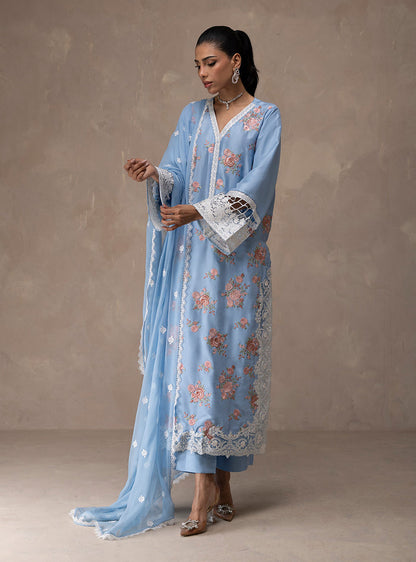 Zainab Chottani | Eid Edit 26 | Ice Flora - Luxury Dress - available at Maria Faisal in UK and USA.