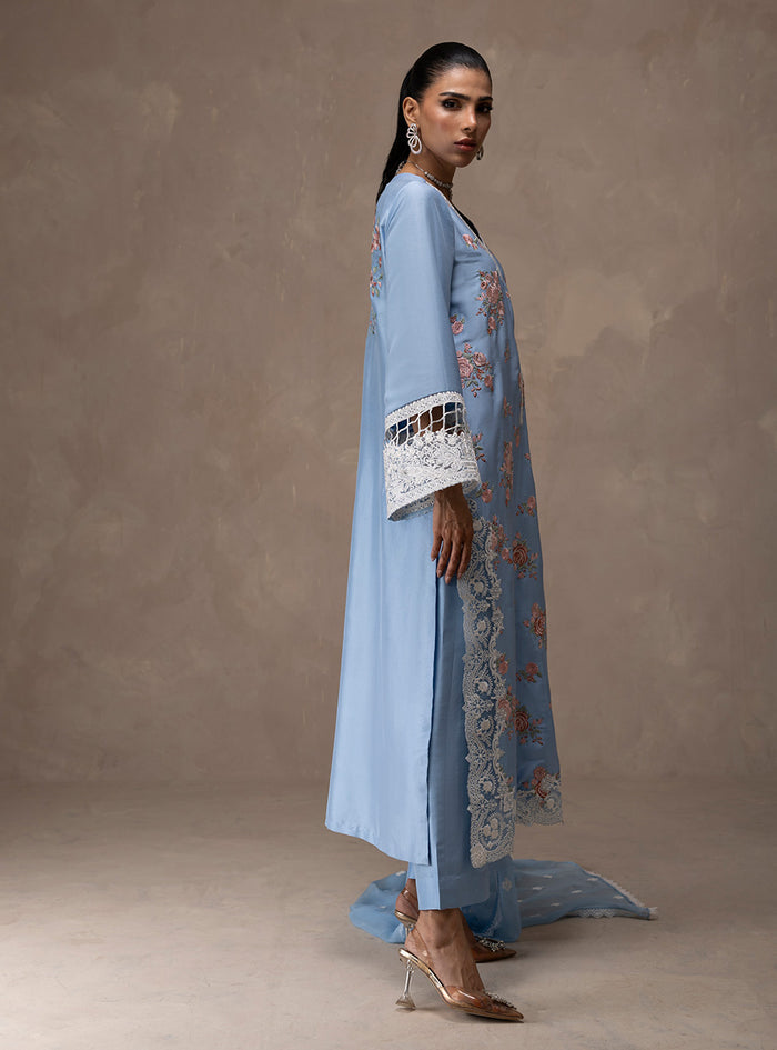 Zainab Chottani | Eid Edit 26 | Ice Flora - Luxury Dress - available at Maria Faisal in UK and USA.