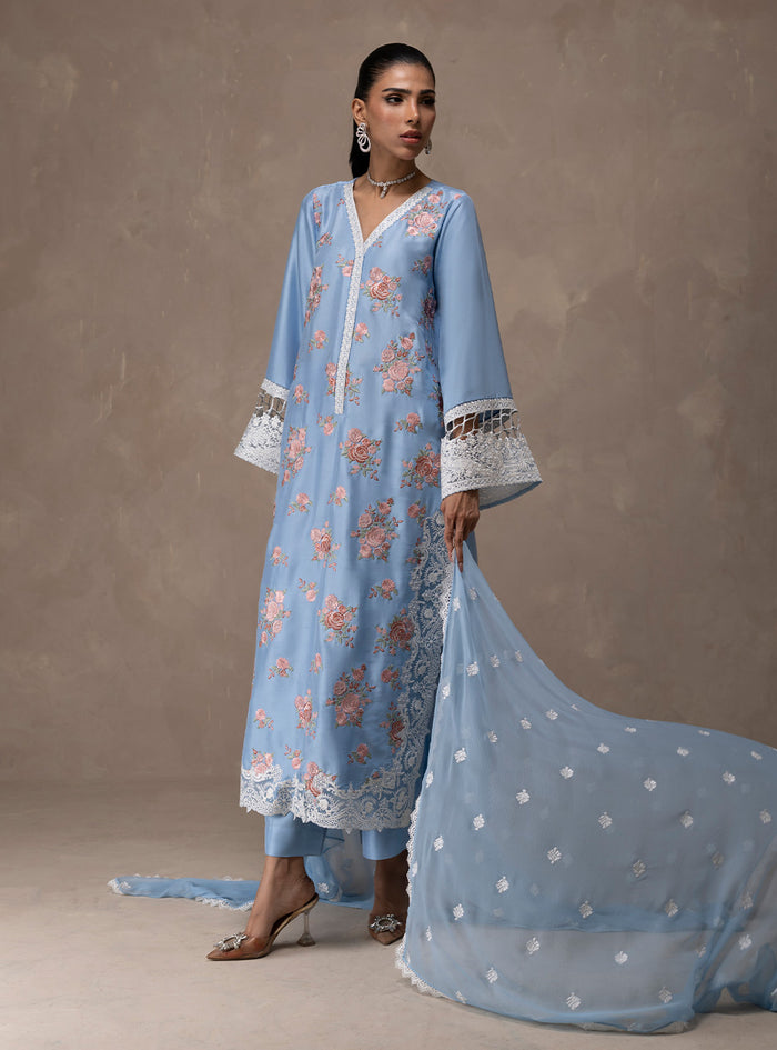 Zainab Chottani | Eid Edit 26 | Ice Flora - Luxury Dress - available at Maria Faisal in UK and USA.
